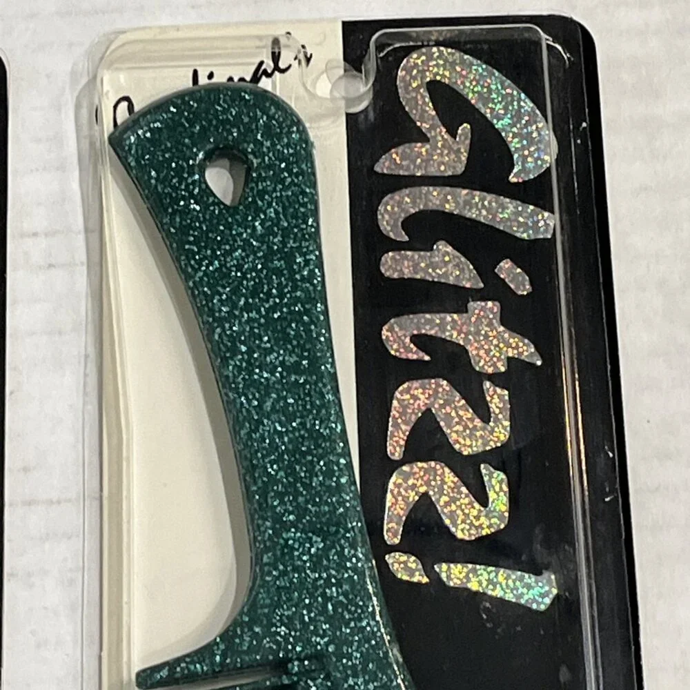 Vintage Cardinal Glittz Combs Large Stylisant #532 Glitter Purple Green Set Of 2
